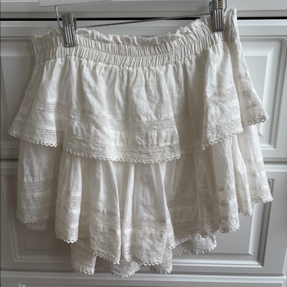 Loveshack fancy white skirt